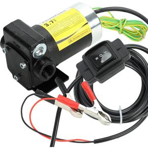 12V Fuel Transfer Pump Automatic Gasoline 3.7GPM DC Diesel Transfer Pump with Forward and Reverse Pumping, Portable Fuel Oil Transfer Pump for Gasoline, Diesel, Kerosene & More