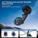 AUROX MagSafe Car Mount for iPhone 15/14/13/12 Series - Super Suction Cup, Stronger Magnets, 360 Rotation & 210 Tilt, Easy Installation, Universal Compatibility