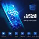 No-Touch Thermometer for Adults and Kids, Accurate Digital Baby Thermometer, Fever Alarm & Silent Mode, 2 in 1 Forehead & Object Mode (white)