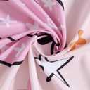 2 x Cute Pumpkins Fabric Shower Curtain Aesthetic Funky Fall Bathroom Decorations, Colorful Pink Boho Floral Fall Halloween Bats Shower Curtain Set with Hooks, Heavy Duty Waterproof (72"W x 72"L (Pack of 1))