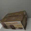 Pyle Vintage Classic Wall-Mount Corded Phone  Retro Design with Crank Handle, Tone/Pulse Switch, Redial Function, Handcrafted Wood & Veneer, Antique Landline Telephone