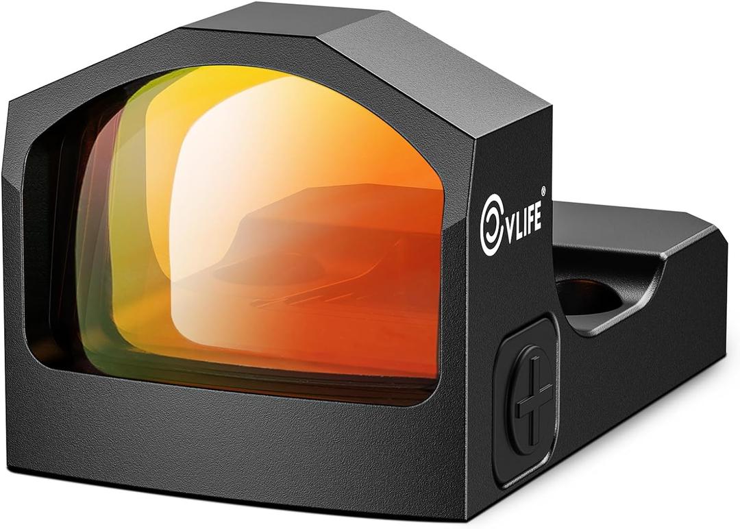 CVLIFE WolfCloak X02 Motion Awake Red Dot Sight for RMR Cut Footprint, 3 MOA Red Dot Open Reflex Optics Sight, 24mm Lens Red Dot Scope for Full-Sized Pistols, Adapter for MOS & 21mm Picatinny Base