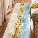 FREADEM Machine Washable Runner Rugs 2' x 6', Non Slip Non Shedding Carpet Area Rugs with TPR Rubber Backing, Low Pile Rugs for Indoor Bedroom Bathroom Living Room Aisle Hallway Balcony Entryway