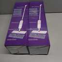 2 x Mop for Floor Cleaning - 2-in-1 Double-Sided Microfiber Spray Mop with Flip Design, 3 Reusable Pads, for Laminate, Ceramic, Tile, Vinyl - Home & Commercial Use