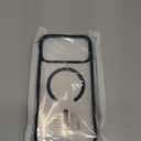 FNTCASE for iPhone 17 Pro-Max Case: Clear Magnetic Phone Cases with Screen Protector Compatible with Magsafe Slim Anti Yellowing Rugged Shockproof Protective Transparent Cell Phone Cover (B-Blue)