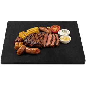 Black Granite Cutting Board, 16x20 Inch Large Marble Pastry Board, Stone Cutting Boards For Kitchen, Pack Of 1 Piece