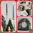 24 Pcs Green Coquette Christmas Bow Decoration Satin Ribbon Bows Twist Tie for Xmas Home Wedding Coquette Aesthetic Party Decor(5" X 7")