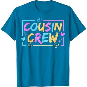Cousin Crew Family Matching Cousin Boys Girls Kids T-Shirt,Small