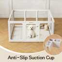 Jalove 24“ H Acrylic Dog Playpen Indoor, Easy Assemble Clear Pet Play Pen
Ideal for Small Dogs,Relieves Pet Anxiety, Plastic Pet Playpen with Door, Rabbit, Dog Pen, Small Cage, White,12 PCS
