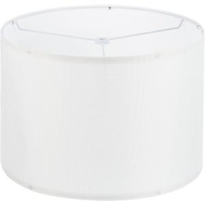 PATIKIL Drum Lamp Shades, 13"x13"x9" Linen Round Lamp Shade for Table Lamps Easy Assembly Lampshade for Table Lamps Floor Lamps Bedside, White