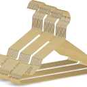 Gold Metal Hangers, 16.5 Inch Smooth and Durable Shirt Dress Hanger, Lightweight and Sturdy Metal Hanger for Suit Jackets and Casual Pants (30 Pack)