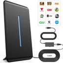 Digital Antenna for Smart TV Indoor Outdoor with Amplifier, 360° Long Range Reception HD Local Channels