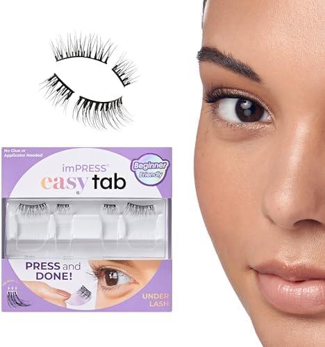KISS imPRESS Falsies Easy Tab Press On Self Adhesive Eyelashes, Black