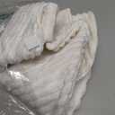 Faux Fur Christmas Tree Skirt: 36 Inch White Plush Faux Fur Christmas Tree Skirt with Stripe Textured Pattern, Soft Christmas Tree Decorations for Merry Christmas Home Dcor Xmas Party Gifts