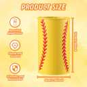 6 Pcs Softball Centerpieces for Table Decor Softball Vase Galvanized Metal Buckets Sports Themed Party Decorations Team Gifts for Artificial Flowers Pen Holder Utensil Kitchen Home