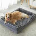 WNPETHOME Waterproof Extra Large Dog Bed with Sides, Orthopedic XLarge Dog Couch Bed with Washable Removable Cover, Non-Slip Foam for Sleeping