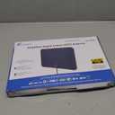 TV Antenna Indoor, Digital Amplified Indoor HDTV Antenna, 1080p VHF UHF Television Local Channels Detachable Signal Amplifier and 16.5ft Long Coax Cable (Black)