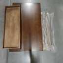 40"x24" Solid Wood Desk with Drawers, Wood Writing Desk for Small Spaces, Home Office Desks for Work, Gaming Study PC Desk for Bedroom, Student Computer Desks (Brown, 40 inch)