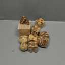 VolksRose  Wooden Brain Teaser Puzzles, IQ Challenge Puzzle Games, Logic Smart Mind Puzzle Box Lock Toy Removing Assembling 3D Small Puzzle Gift Set for Adults Teenagers Kids, 1.8inch 4.5cm