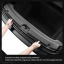 LUCKEASY 2PCS Trunk Tailgate Mat & Rear Bumper Guard for Tesla Model Y Juniper 2025 2026 Standard & Premium & Performance Rear Door Pad & Trunk Bumper Guard Sill Cover TPE Accessories Black