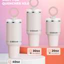 For Stanley Cup Phone Holder with Magnetic Phone Holder for Quencher H2.0 FlowState Tumbler Foldable Stand Water Bottle for Stanley Cup Accessories Hands Free for All Phones Cases