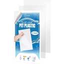 3 Pack PET Sheet Panels - 12" x 24" x 0.04" Clear Acrylic Sheet-Quality Shatterproof, Lightweight, and Affordable Glass Alternative Perfect for Poster Frames, Counter Barriers, and Pet Barriers.