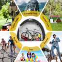 Happy Travel Bike Storage Shed Tent,Outdoor Portable Bicycle Storage Sheds with 210D Oxford Fabric PU4000 Waterproof for 8 Bikes,Bike Covers Shelter for Motorcycle,Garden Tools,Toys,Lawn Mower