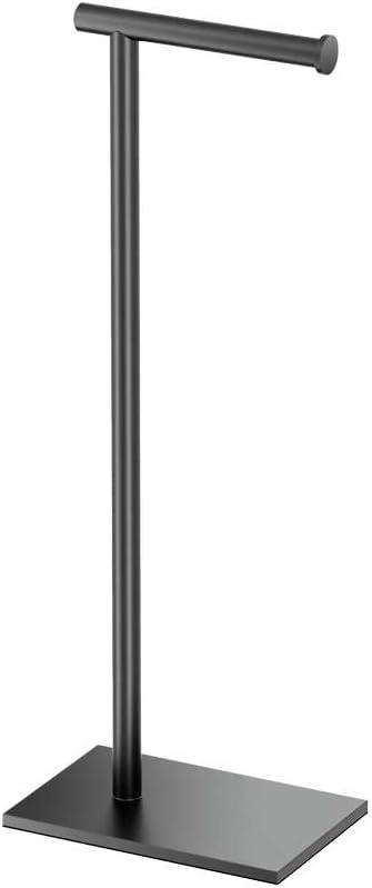 Gatco 1431MX Modern Square Base Toilet Paper Holder Stand, Matte Black, 22.25"H Gatco 1431MX Modern Square Base Toilet Paper Holder Stand, Matte Black, 22.25"H