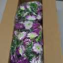 Dolicer 2 Packs Look Real Artificial Flowers for Outdoors, Fake Artificial Hanging Flowers for Outdoors Realistic UV Resistant Hanging Flowers Silk Petunia Faux Flowers for Porch Patio (Mixed Purple)