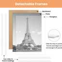 upsimples 12x18 Picture Frame White 3 Pack, Scratch-Proof Poster Frames 12 x 18 for Photo Gallery - Slide-In Strips, Horizontal or Vertical Wall Mounting