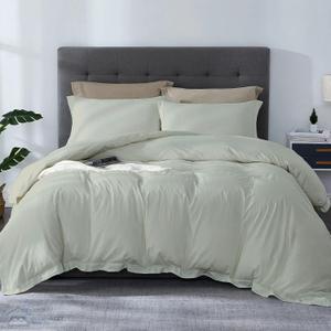 SLEEP-NEST Hotel Luxury Duvet Cover King Size 104"x90", 3 Piece All-Season Bedding Set with Zipper Closure & Corner Ties, 100% Egyptian Cotton, 600 TC, Extra Soft & Breathable Cover  Silver Grey