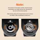 Horavie Small Single Serve Coffee Maker for K Cup and Grounds, Fast Brew One Cup Coffee Machine with One Button, 6 to 12 oz. Brew Sizes, Perfect for Home and Travel, Black