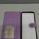 Wallet Case for iPhone 16 Pro Max,[RFID Blocking] 3 Card Holder Stand with Credit Card Slot PU Leather Magnetic Protective Flip Cover for iPhone 16 Pro Max (Light Purple)