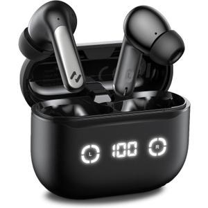 havit Wireless Earbuds with LED Display, Bluetooth 5.4 Headphones, 40H Playtime, in-Ear Earbuds with App Control for Music, Workout & Daily Use