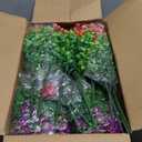 Yastouay Artificial Flowers for Outdoors, 36 Bundles UV Resistant Artificial Outdoor Flowers, Realistic Fake Outdoor Flowers Plant Faux Flowers for Outdoor Planters Front Porch Patio Window Box
