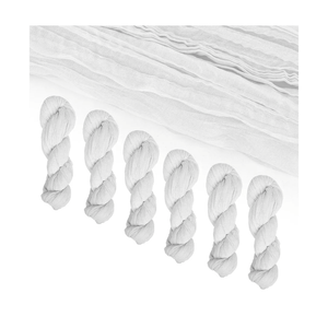 6 Pack Cheese Cloth Table Runners, 10 Foot Cheesecloth Table Runner Boho, Cheesecloth Table Runner 35x120, White Cheesecloth Table Runner, White Table Runners, Wedding Arch Draping Fabric, White