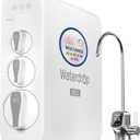 Waterdrop G3P600 Reverse Osmosis System, 8 Stage Tankless Reverse Osmosis Water Filter, NSF/ANSI 42 & 58 & 372 Certified, Under Sink RO System, 2:1 Pure to Drain, Smart LED Faucet