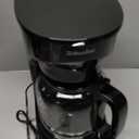 Mueller 12-Cup Drip Coffee Maker - Borosilicate Carafe, Auto-Off, Reusable Filter, Anti-Drip, Keep-Warm Function, Clear Water Level Window Coffee Machine, Kitchen Essentials & Accessories (Black)