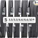 LISEN USB C to USB C Cable, 5-Pack [3.3/3.3/6.6/6.6/10FT] for iPhone 17 Charger Cord, 60W C to C Cable Fast Charging for iPad, iPhone 16 15 Pro Max, Galaxy S25/S24 USBC to USBC Cable Gifts for Men
