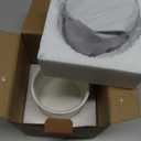 Butter Crock With Water Line for Countertop, French Dish With Lid, Ceramic Keeper for Fresh Spreadable Butter, Container Holder for Kitchen and Home Decor, White