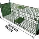 ARIFARO Animal Cage Trap (40" L x 11.6" W x 12" H) Humane Live Cage Trap Double-Door Metal Capture Cage for Skunks,Raccoons,Rabbits,Stray Cats,Squirrels,Moles,Gophers