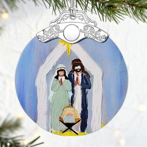 Christian Gifts: Nativity Scene Christmas Ornaments (Christmas Tree Decorations) | Christian Holiday Decor, Holy Family Ornament, Religious Gifts, Baptism Gift & Unique Faith Festival Gift