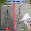 Concrete Crack Filler, 67.6 fl oz High Elasticity Cement Crack Filler, Self-Leveling Flexible Repair Sealant for Driveway, Sidewalk, Foundation, Indoor/Outdoor Use