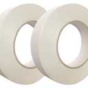Heavy Duty Banner Hem Tape Double Sided 1 Inch x 164 Feet / 55 Yard - 2 Pack (White)