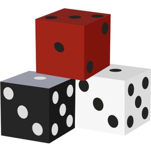 Large Casino Dice Boxes Dice Favor Boxes Casino Theme Party Decoration Vegas Jumbo Giant Dice Centerpieces Table Top Night Las Vegas Prom Birthday Party Supply, 11 Inch (3 Pack)