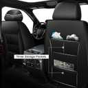 Seat Covers for Toyota Tacoma 2024 2025 2026 - Waterproof Faux Leather Car Seat Cover(2PCS Front, Black)