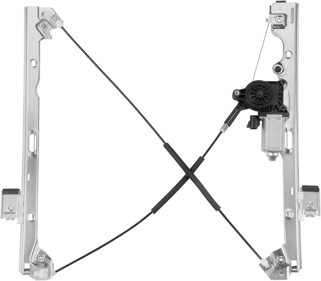 741-442 Front Left Driver Side Power Window Regulator with Motor (2 Pins) Compatible with Chevrolet Silverado 1500 2500 HD/Tahoe/Suburban, GMC Sierra/Yukon 2007-2014, Cadillac Escalade 2007-2008