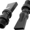 Aquarium Nozzle Water Outlet, Duckbill Nozzle Water Outlet Return Pipe Plumbing for Aquarium Fish Tank(Black, 2Pcs)