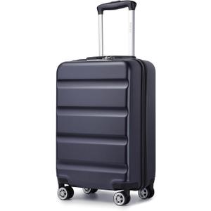 Kono Carry On Luggage 22x14x9 Airline Approved Lightweight Small Travel Suitcase with Spinner Wheels Hard Shell TSA Carry-On Navy