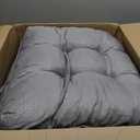 Love's cabin Memory Foam Chair Cushions Set of 4, Outdoor/Indoor Chair Pads for Dining Chairs 4 Pack, Seat Cushions for Kitchen, Dining Room, Office, Patio Chairs, 19"x19"x3.5" Light Grey